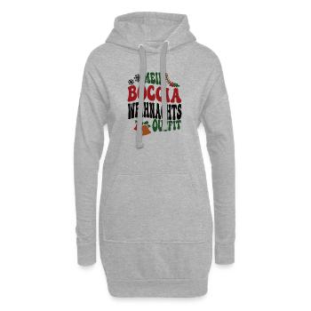 Boccia Weihnachten Bocciaspieler Spieler Team XMAS - Hoodie-Kleid - Grau meliert - Vorne