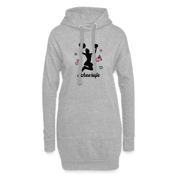 #Cheerlife Cheerleader Cheerleading Cheerleaderin - Hoodie-Kleid - Grau meliert - Vorne