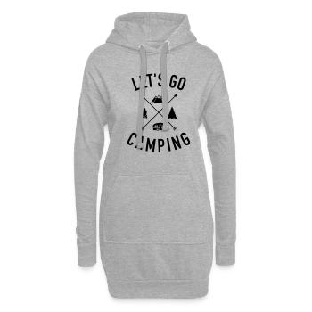 Caravane - Sweat-shirt à capuche long Femme - gris chiné - Devant