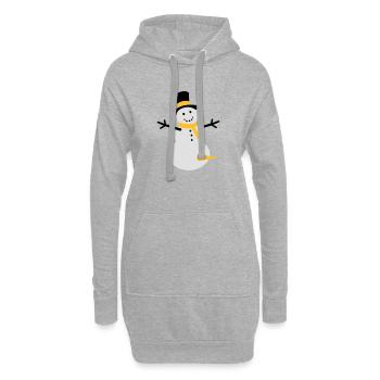 snow fun - Hoodie-Kleid - Grau meliert - Vorne