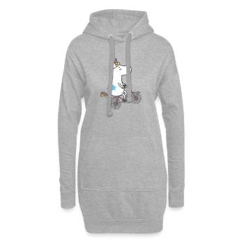 unicorn only - Hoodie-Kleid - Grau meliert - Vorne