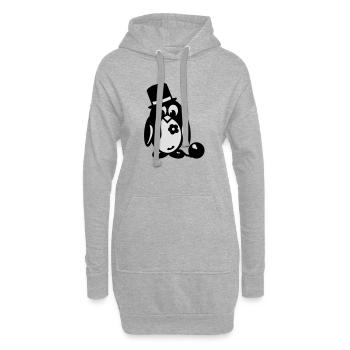 junggesellenabschied pinguin - Hoodie-Kleid - Grau meliert - Vorne