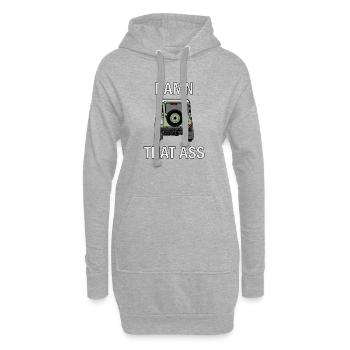 Defender - Verdammt, dass Arsch - Hoodie-Kleid - Grau meliert - Vorne
