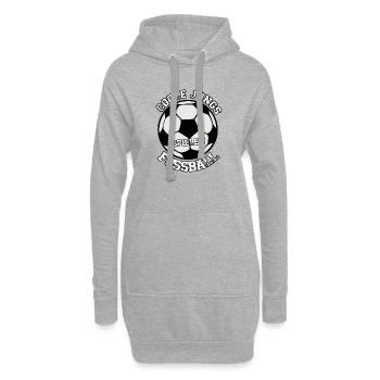 Cooler Jugend Fußball Schirm - Hoodie-Kleid - Grau meliert - Vorne