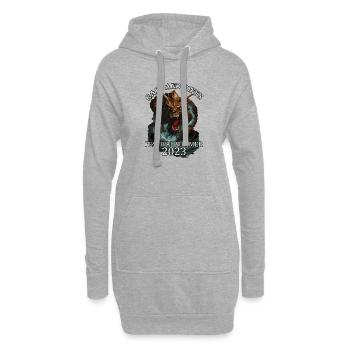 Rockfestival Survivor 2023 Rain Riffs Campground - Hoodie-Kleid - Grau meliert - Vorne