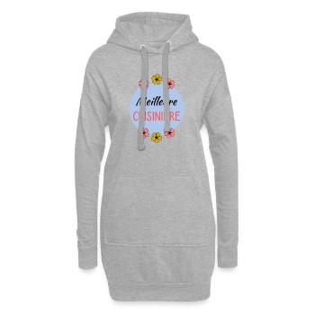 OMA - Hoodie-Kleid - Grau meliert - Vorne