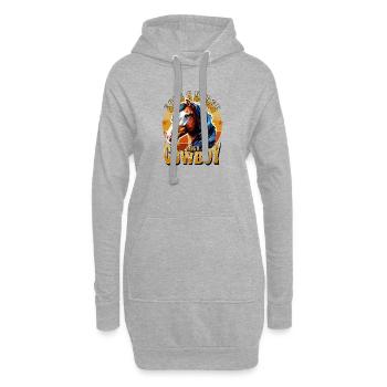 Save A Horse Ride A Cowboy Reit- und Pferde Fan  - Hoodie-Kleid - Grau meliert - Vorne