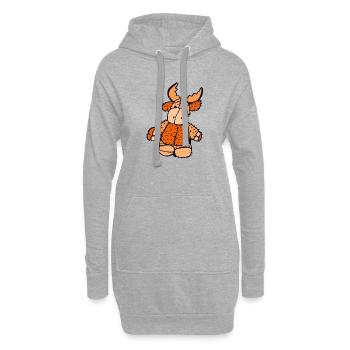Elchi Knopf - Hoodie-Kleid - Grau meliert - Vorne
