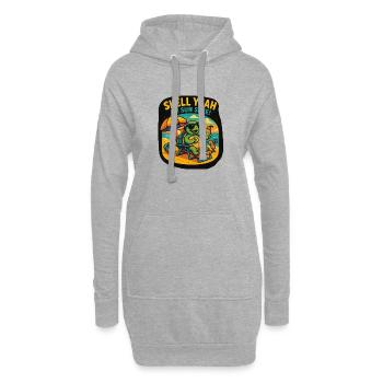 Shell Yeah – Sun Safe Turtle - Hoodie-Kleid - Grau meliert - Vorne
