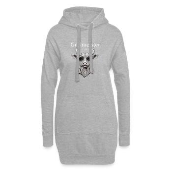 Grillmeister - Buffle cool avec lunettes de soleil - Sweat-shirt à capuche long Femme - gris chiné - Devant