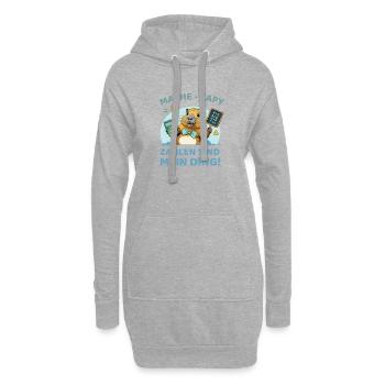 Math Capybara – Les nombres, c’est mon truc ! - Sweat-shirt à capuche long Femme - gris chiné - Devant