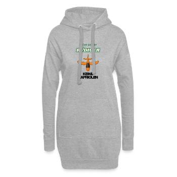Nicht so Tief Rudiger Flug - Hoodie-Kleid - Grau meliert - Vorne