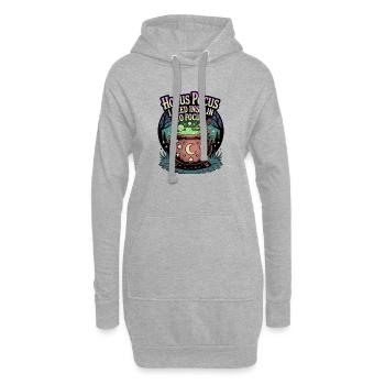 Hokuspokus Ich brauche Insulin, um mich zu konzentrieren - Hoodie-Kleid - Grau meliert - Vorne