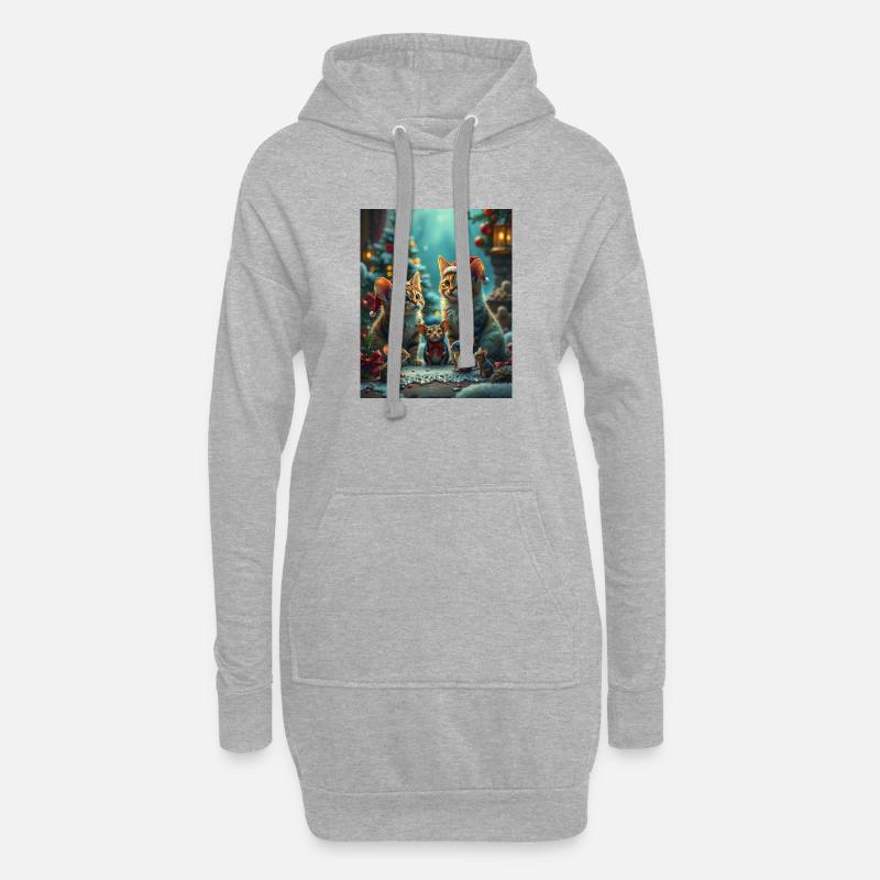 Didimaus - Hoodie-Kleid - Grau meliert
