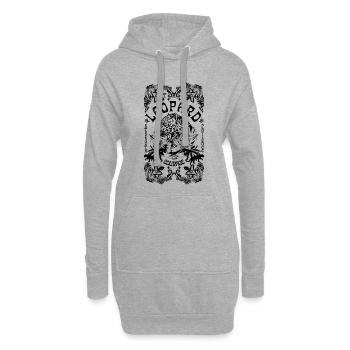 DER LEOPARD - Hoodie-Kleid - Grau meliert - Vorne