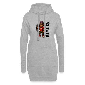 Fléchettes, fléchettes, joueur de fléchettes - Sweat-shirt à capuche long Femme - gris chiné - Devant