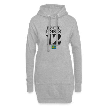 Zwölf Punkte Schweden Eurovision - Hoodie-Kleid - Grau meliert - Vorne