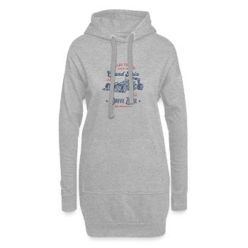 Zone Drive Grand Prix J'peux pas, - Sweat-shirt à capuche long Femme - gris chiné - Devant