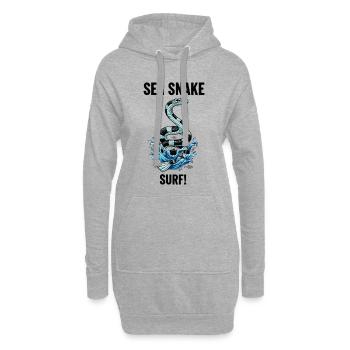 Danger Surf Sea Snake Black - Hoodie-Kleid - Grau meliert - Vorne