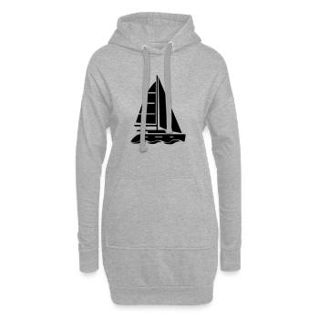 Katamaran - Hoodie-Kleid - Grau meliert - Vorne