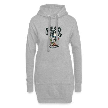 Mort de fatigue depuis toujours - Sweat-shirt à capuche long Femme - gris chiné - Devant