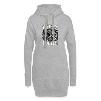 Hecht Jäger - Hoodie-Kleid - Grau meliert - Vorne