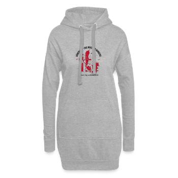 Dänemark Herz des Nordens - Hoodie-Kleid - Grau meliert - Vorne