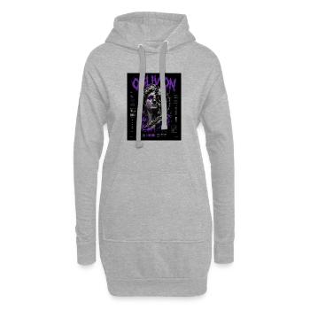 Statue néon d’Oblivion Chaos - Sweat-shirt à capuche long Femme - gris chiné - Devant