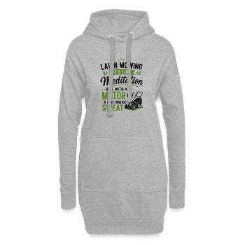 Cadeau d’aménagement paysager pour les passionnés de tonte de pelouse - Sweat-shirt à capuche long Femme - gris chiné - Devant