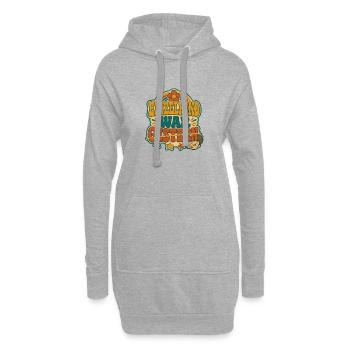 L’unique enfant était l’annonce de frère et sœur hier - Sweat-shirt à capuche long Femme - gris chiné - Devant