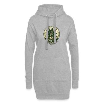 Rooted & Resilient – Vintage Gummibaum - Hoodie-Kleid - Grau meliert - Vorne