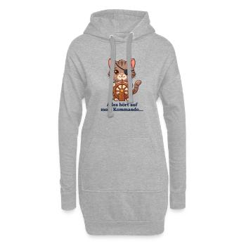 Käpt'n Fiete: Alles hört auf mich! - Hoodie-Kleid - Grau meliert - Vorne