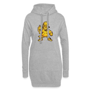Personnage de Greffi Dove - Sweat-shirt à capuche long Femme - gris chiné - Devant