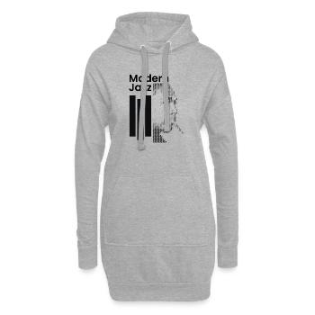 Icône du jazz moderne - Sweat-shirt à capuche long Femme - gris chiné - Devant