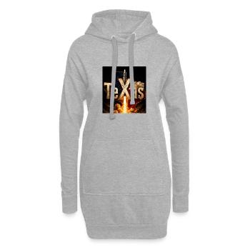 Lancement de fusée au Texas - Sweat-shirt à capuche long Femme - gris chiné - Devant