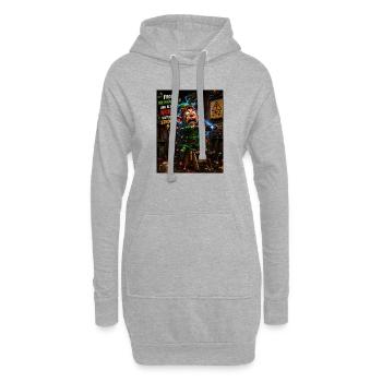 Stromschlag Elf Frohe Weihnachten Chaos Humor - Hoodie-Kleid - Grau meliert - Vorne