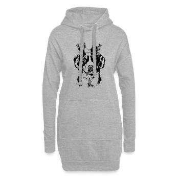 Entlebucher Sennenhund Krone Hunde Hund Wilsigns - Hoodie-Kleid - Grau meliert - Vorne