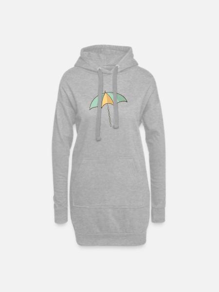 parasol - Hoodie Dress - heather grey