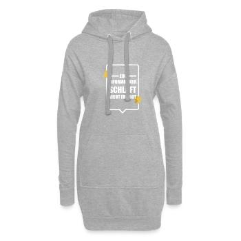 Informatiker Programmierer Admin Nerd Geschenk - Hoodie-Kleid - Grau meliert - Vorne