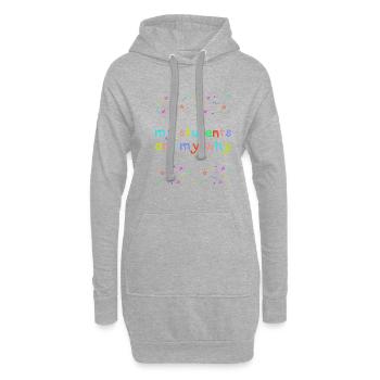 Lehrer Lehrkraft Schüler Professor Geschenk - Hoodie-Kleid - Grau meliert - Vorne