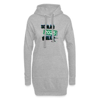 Schlagball Spieler Team Turnier Mannschaft in 2025 - Hoodie-Kleid - Grau meliert - Vorne
