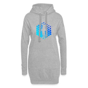 Escalade Femmes Grimpeur Hommes Bloc Bloc - Sweat-shirt à capuche long Femme - gris chiné - Devant