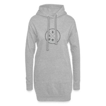 Pfadfinder - Hoodie-Kleid - Grau meliert - Vorne