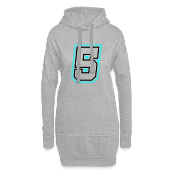 5 Number symbol - Hoodie Dress - heather grey - Front