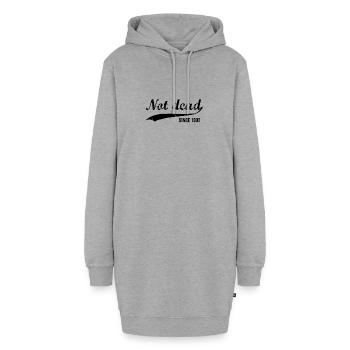 Funny Birthday Not Dead seit 1992 - Hoodie-Kleid - Grau meliert - Vorne