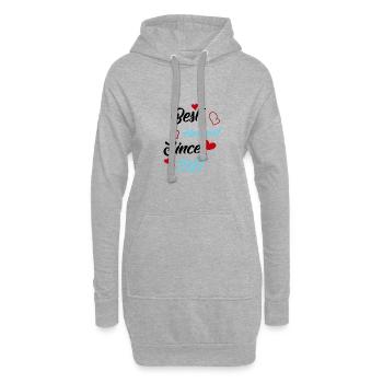 Best Husband Since 1921 Wedding - Hoodie Dress - heather grey - Front