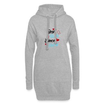 Anniversaire Meilleure épouse depuis 1904 Mariage - Sweat-shirt à capuche long Femme - gris chiné - Devant