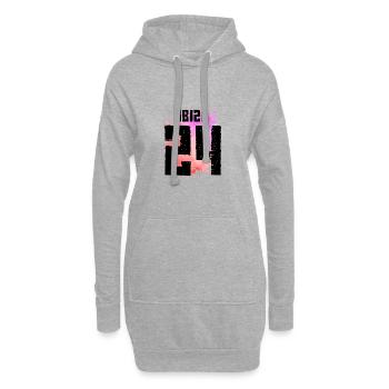 Maillot Ibiza 24 2024 Multicolore - Sweat-shirt à capuche long Femme - gris chiné - Devant