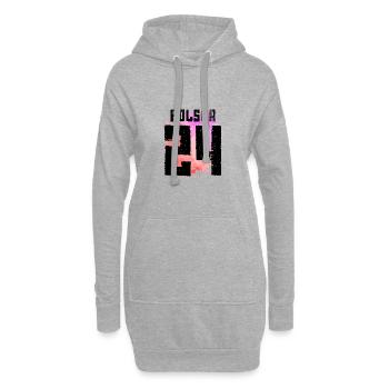 Polen 24 Trikot 2024 Bunt Polska - Hoodie-Kleid - Grau meliert - Vorne