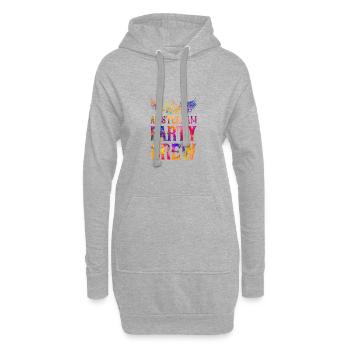 Amsterdam Party Crew Spruch - Hoodie-Kleid - Grau meliert - Vorne